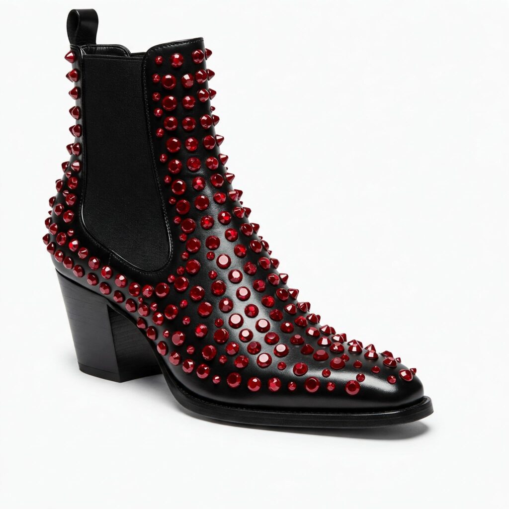 Ruby Studded Boots WE101